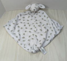 Angel dear white gray dots pots dalmatian puppy dog baby lovey security ... - $5.93