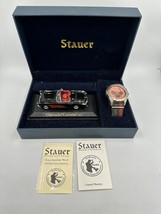 Stauer Speedway Watch and 1957 Corvette Gift Set Men&#39;s Needs Battery - £68.07 GBP