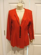 NEW Frederick&#39;s of hollywood  VINTAGE RED fitted jacket Made in USA SIZE... - $22.17