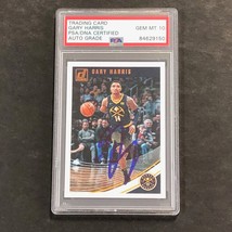 2018-19 Donruss #70 Gary Harris signed Auto 10 Card PSA/DNA Slabbed Nuggets - £55.81 GBP