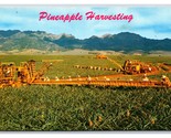 Pineapple Harvesting Machine Honolulu Hawaii HI Chrome Postcard A15 - $2.92