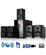 beFree Sound 5.1 Channel Surround Sound Bluetooth Speaker System in Black - $160.46