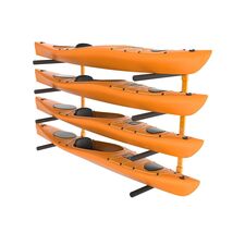 Storage Rack for Wall Mounted Kayak 4-Capacity Holders  Canoe Paddle Boa... - $147.23 CAD