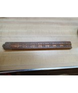 Vintage Stanley Ruler Wooden Folding No. 66 1/2 Boxwood &amp; Brass 36&quot; Wood... - $14.84