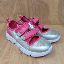 UOVO Girls Sneakers Sz 4.5 Fashion Shoes Casual Silver Pink EU 36 - $28.87