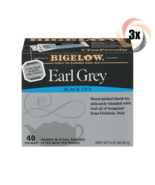 3x Boxes Bigelow Earl Grey Natural Black Tea | 40 Tea Bags Per Box | 2.37oz - €22,78 EUR