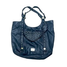Betsey Johnson Tote Bag Women&#39;s Black Betseyville Black Studded Rocker H... - $475.91 MXN