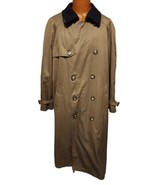 RALPH Ralph Lauren Overcoat Trench Coat Mens Size 42R Zip in Lining Brown - £56.08 GBP