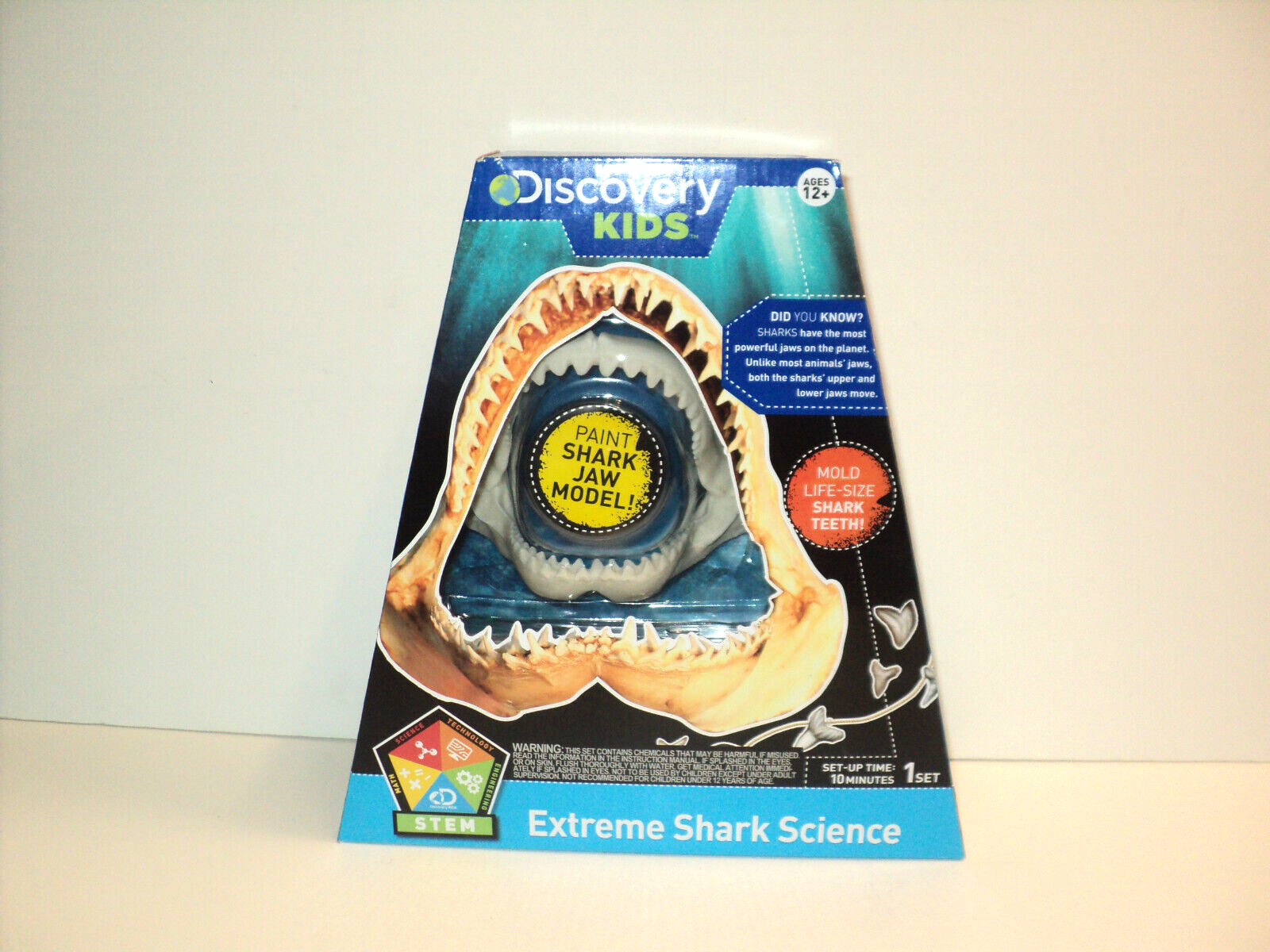 Discovery Kids Extreme Shark Science Paint Shark Jaw Model Stem Set NEW Age 12+ - £25.79 GBP