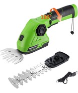 Workpro Cordless Grass Shear &amp; Shrubbery Trimmer - 2 In 1 Handheld Hedge... - £36.56 GBP