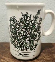 Vintage 1992 Bloom-rite Thyme Coffee Mug Herb Garden Nurserymen&#39;s Exchange  - £9.97 GBP