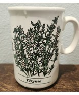 Vintage 1992 Bloom-rite Thyme Coffee Mug Herb Garden Nurserymen&#39;s Exchange  - £10.04 GBP