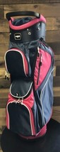 DEMO Majek Premium Ladies Navy Blue Pink Golf Bag 9 inch 14-way Top 5015-SJLD - £137.04 GBP
