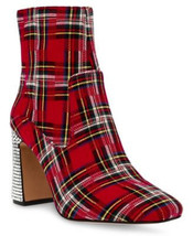 Betsey Johnson Betsey Johnson Womens Blanche Red Plaid 8M - £18.93 GBP