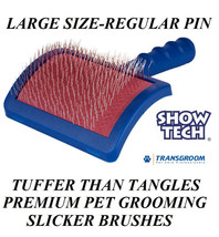 Show Tech Tuffer Than Tangles #24 Slicker Brush*Large Regular Pin Pet Dog Cat - £14.14 GBP