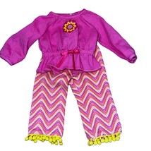 American Girl Julie Historical Doll Pink Pajamas 18&quot; Doll Clothing - £18.80 GBP