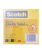  Scotch® Double-Sided Tape, 3/4&quot; x 1296&quot;, 3&quot; Core, Transparent, 2/ 051131999114 - £11.87 GBP