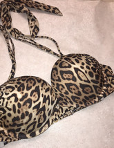 Victorias Secret Swim Bombshell Add-2-Cups Bikini 36B Animal Print Leopard - £81.39 GBP