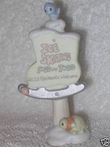 Precious Moments Sugar Town Ice Skating Sign 184020 - £3.83 GBP