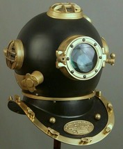 US Navy Mark V Vintage Antique Style Brass Deep Sea Scuba Divers Diving Helmet - £175.33 GBP