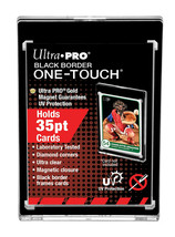 NEW Ultra Pro One-Touch Black Border Magnetic 35pt Card Holder 81575-UV ccg mtg - £2.63 GBP