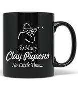 PixiDoodle Hunting Clay Pigeons Hunters Coffee Mug (11 oz, Black) - £20.37 GBP+