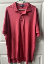 Polo by Ralph Lauren Cotton Short Sleeved Golf Shirt Mens Xtra Large Red... - $17.41