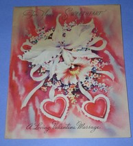 RUST CRAFT VALENTINE CARD VINTAGE 1947 FOR YOU SWEETHEART SCRAPBOOKING - £12.01 GBP