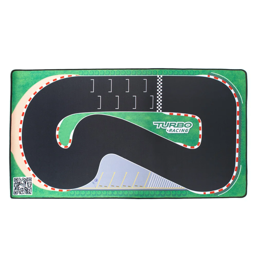 50x95cm Portable Turbo Racing 1:76 RC Car Rubber Mat Runway for Table - £22.21 GBP