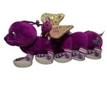 Flashy Lots a Legs Vintage Caterpillar Butterfly Toy Plush Purple Light ... - $15.90
