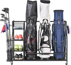 Mythinglogic 3 Golf Bags Storage Organizer-Extra Large Size Fits 3 Full ... - $688.46