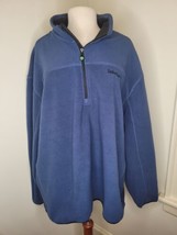 NWT Men&#39;s Timberland quarter Zip fleece pullover blue 3XL. - £15.19 GBP