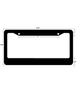 LOT OF 25 BLANK BLACK PLASTIC 25 pieces License Plate Frame FRAMES WITH ... - £39.56 GBP