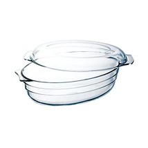 Arcuisine 3.0 Litre Oval Borosilicate Glass Casserole  - £51.48 GBP