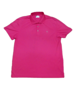 Izod Mens Golf Polo Shirt Short Sleeve Logo Casual Size Large Pink - €8,39 EUR