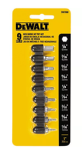 DeWalt DW2068 9-Piece Shock-resistant Tool Steel Drive Bit Tip Set - $23.13
