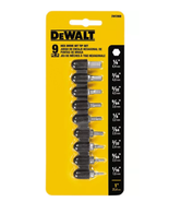 DeWalt DW2068 9-Piece Shock-resistant Tool Steel Drive Bit Tip Set - $431.36 MXN