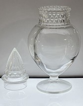 Tiffin Vintage Antique Glass Dakota Apothecary Jar Cone Top 12 7/8&quot; Exce... - $108.87