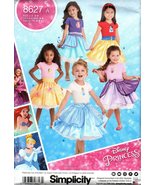 Disney Princess 8627 Craft Sewing Pattern Character Skirt Overlay Girls ... - $240.40 MXN