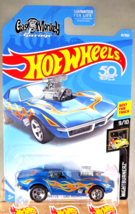 2018 Hot Wheels #41 Nightburnerz 9/10 &#39;68 Corvette Gas Monkey Garage Blue w/5sp - £8.26 GBP
