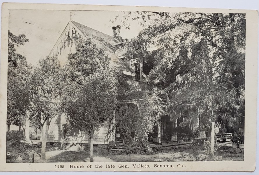Home of the late Gen. Vallejo, Sonoma, Calif. vintage Photographic Postc... - $2.95