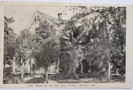 Home of the late Gen. Vallejo, Sonoma, Calif. vintage Photographic Postc... - $2.95