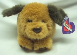 Puffkins Fetch The Brown Puppy Dog 4&quot; Plush Stuffed Animal Toy 1994 - £11.73 GBP
