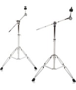 2Pack Standard Cymbal Boom Stand Double Braced Adjustable Cymbal Stand 2... - $183.79 CAD