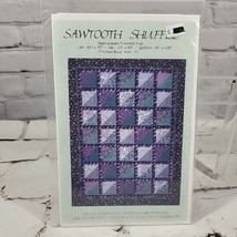 Sawtooth Shuffle Quilt Sewing Pattern Multiple Sizes 10&quot; blocks - $9.89