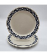 Corelle Blue Plaid Dinner Plates 10¼in Set Of 3 1980&#39;s - $925.72 MXN