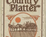 The Country Platter Restaurant Menu Stagecoach &amp; Horses on Cover  - $17.82