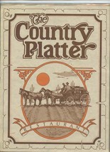 The Country Platter Restaurant Menu Stagecoach &amp; Horses on Cover  - £14.03 GBP