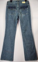Gap Jeans Womens 8 Blue Curvy Low Rise Boot Cut Stretch Pants Flap Pockets Pants - £23.02 GBP