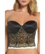 Le Mystere Sensuelle Convertible Underwire Bustier SZ 36D Black/Nude - $24.95